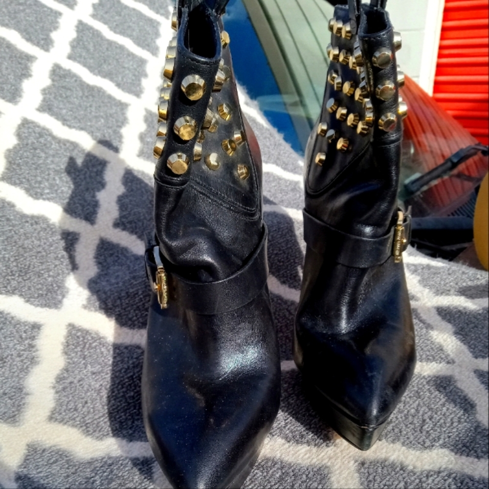Michael Kor studded heel boots